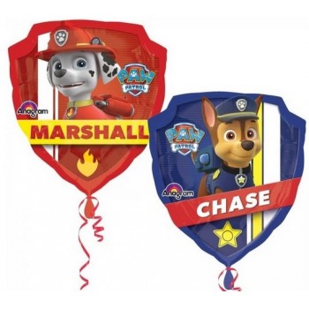 Palloncino Mylar Super Shape 63 cm. Paw Patrol Chase and Marshall