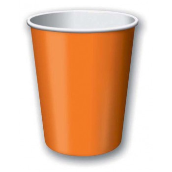 Coordinato Arancione - Bicchiere Carta 266 ml. - 8 pz.