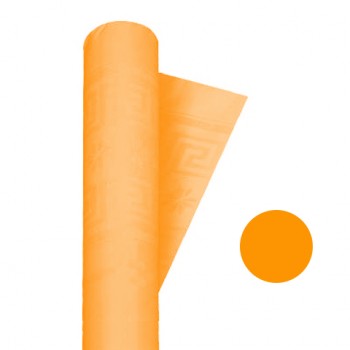Coordinato Arancione - Tovaglia Damascata in Carta - 20 x 7 mt.