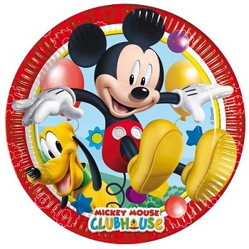 Coordinato Mickey Mouse Clubhouse - Piatto Carta 23 cm. - 8 pz.