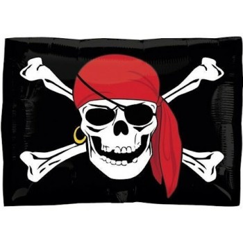 Palloncino Mylar 53 cm. Jolly Roger Pirate Flag