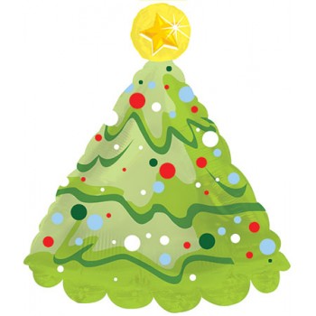 Palloncino Mylar 45 cm. Christmas Tree Shape-A-Loon