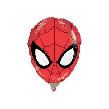 Palloncino Mylar Mini Shape Spider-Man Head - 27 cm.