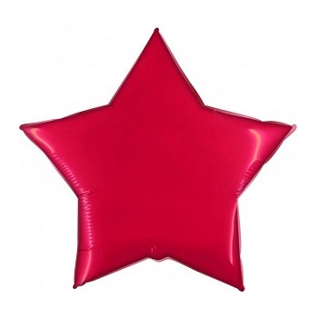 Palloncino Mylar Jumbo 90 cm. Stella Rossa