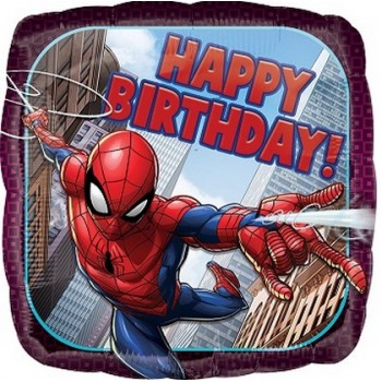 Palloncino Mylar 45 cm. Spider-Man Happy Birthday