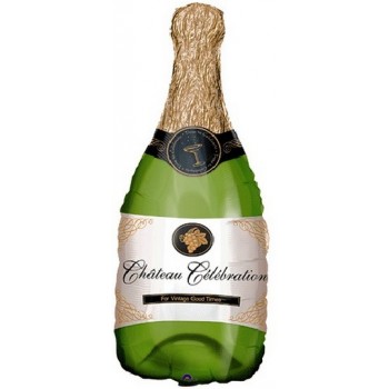 Palloncino Mylar Super Shape 91 cm. Champagne Bottle