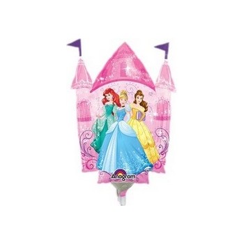Palloncino Mylar Mini Shape Princesses Castle Disney - 35 cm.