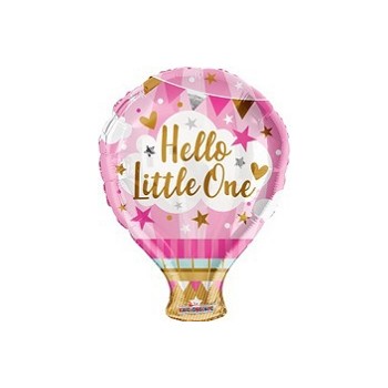Palloncino Mylar 45 cm. Girl - Hello Little One Pink