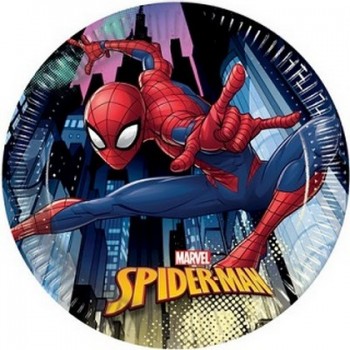 Coordinato Spider-Man - Piatto Carta 20 cm. - 8 pz.