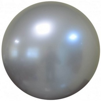 Palloncino Deco Bubble Argento Chrome 60 cm.