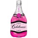 Palloncino Mylar Super Shape 99 cm. Bottle Celebrate Pink Bubbly Wine 