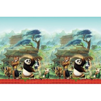 Coordinato Kung-Fu Panda - Tovaglia Plastica 120x180 cm.