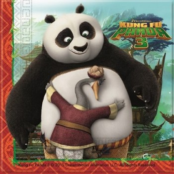 Coordinato Kung-Fu Panda - Tovagliolo 33x33 cm. - 20 pz.