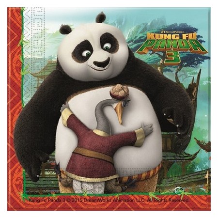 Coordinato Kung-Fu Panda - Tovagliolo 33x33 cm. - 20 pz.