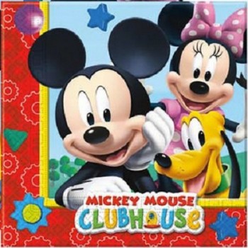 Coordinato Mickey Mouse Clubhouse - Tovagliolo 33x33 cm. - 20 pz.