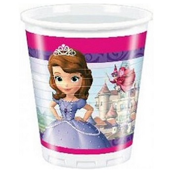 Coordinato Principessa Sofia - Bicchiere Plastica 200 ml. - 8 pz.