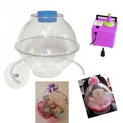 Macchina inserimento regali nel palloncino Il set contiene: un Stuffer-  globo un tubo flessibile con piastra un manicot