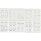 Numeri adesivi Strass per palloncini, h. 2 cm. 25 x confezione