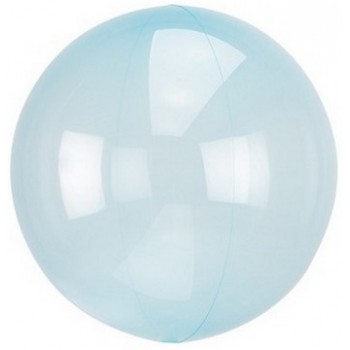 Palloncino Crystal Clears Azzurro - 45 cm.