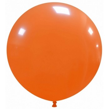 Palloncino in Lattice Pastello 80 cm. Arancione - Round
