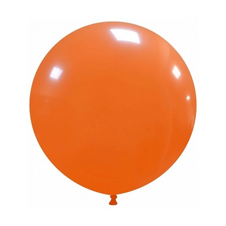 Palloncino in Lattice Pastello 80 cm. Arancione - Round