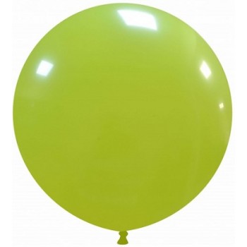 Palloncino in Lattice Pastello 80 cm. Verde Lime - Round