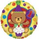 Palloncino Mylar 45 cm. 1° Birthday Bear