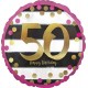 Palloncino Mylar 45 cm. 50° Pink & Gold Milestone