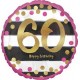 Palloncino Mylar 45 cm. 60° Pink & Gold Milestone
