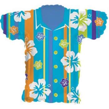Palloncino Mylar 45 cm. Blue Hawaian Shirt