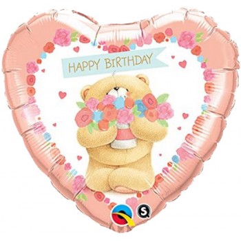 Palloncino Mylar 45 cm. C - Happy Birthday bear