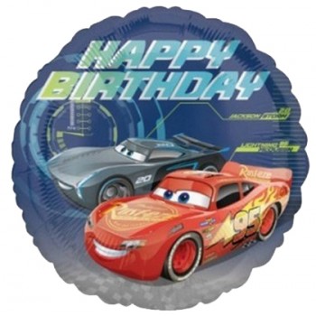 Palloncino Mylar 45 cm. Cars 3 Happy Birthday