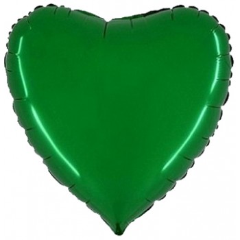 Palloncino Mylar 45 cm. Cuore Verde Scuro