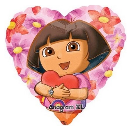 Palloncino Mylar 45 cm. Dora The Explorer Hearts Hug