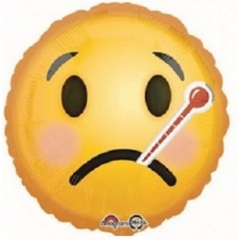 Palloncino Mylar 45 cm. Emoticon Smile Get Well
