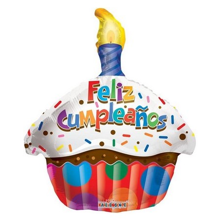 Palloncino Mylar 45 cm. Feliz Cumpleaños Cake