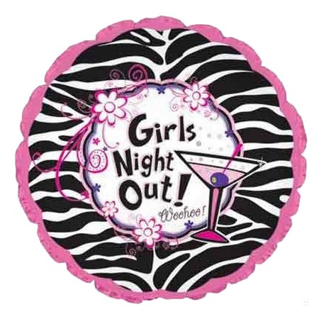 Palloncino Mylar 45 cm. Girls Night Out Woohoo!