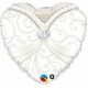Palloncino Mylar 45 cm. Heart Wedding Gown