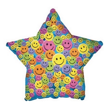 Palloncino Mylar 45 cm. Many Smiley Faces