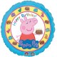 Palloncino Mylar 45 cm. Peppa Pig Happy Birthday