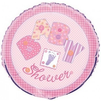Palloncino Mylar 45 cm. Pink Stitching Baby Shower