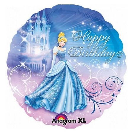 Palloncino Mylar 45 cm. Princess Cinderella Birthday