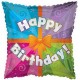 Palloncino Mylar 45 cm. Q - Happy Birthday Day Colorfull Present