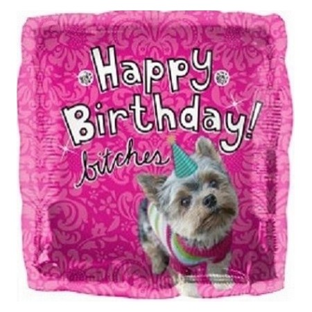 Palloncino Mylar 45 cm. Q - Happy Birthday Dog
