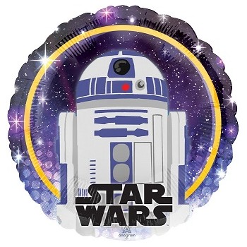 Palloncino Mylar 45 cm. Star Wars Galaxy R2-D2