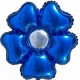 Palloncino Mylar 55 cm. Fiore Blu - NO ELIO