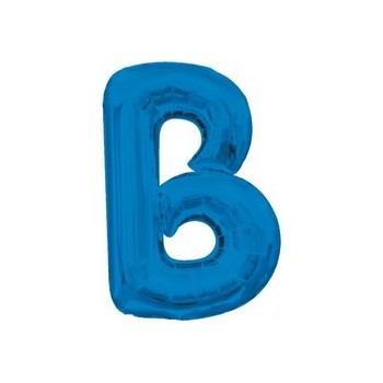 Palloncino Mylar Lettera B Media - 40 cm. Blu Anagram
