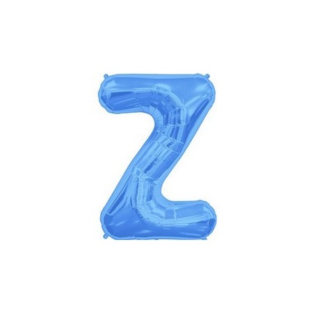 Palloncino Mylar Lettera Z Media - 41 cm. Blu