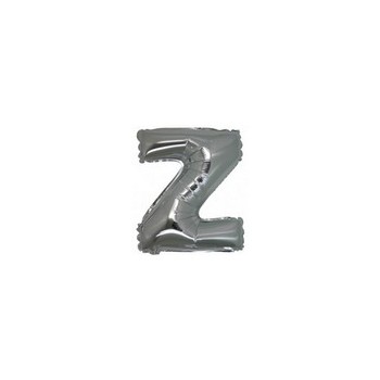 Palloncino Mylar Lettera Micro Z - 17 cm. Argento