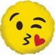 Palloncino Mylar Micro 10 cm. Emoticon Smile Blowing Kiss
